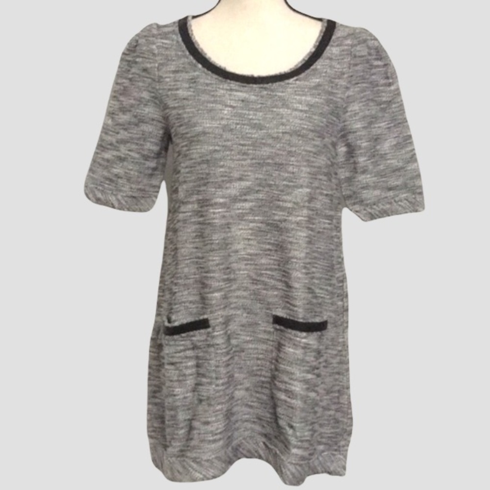 Anthropologie Black and white top